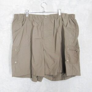 Columbia Women's 1X 6L Convertible Hiking Cargo Shorts Tan Outdoor